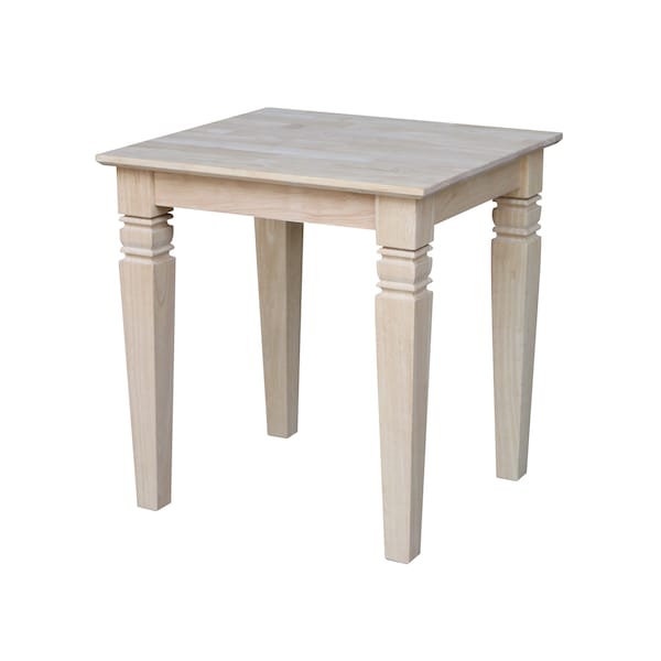 International Concepts Rectangle Java End Table, 24 W, 22 L, 25 in H, Wood, Unfinished OT-60E - main